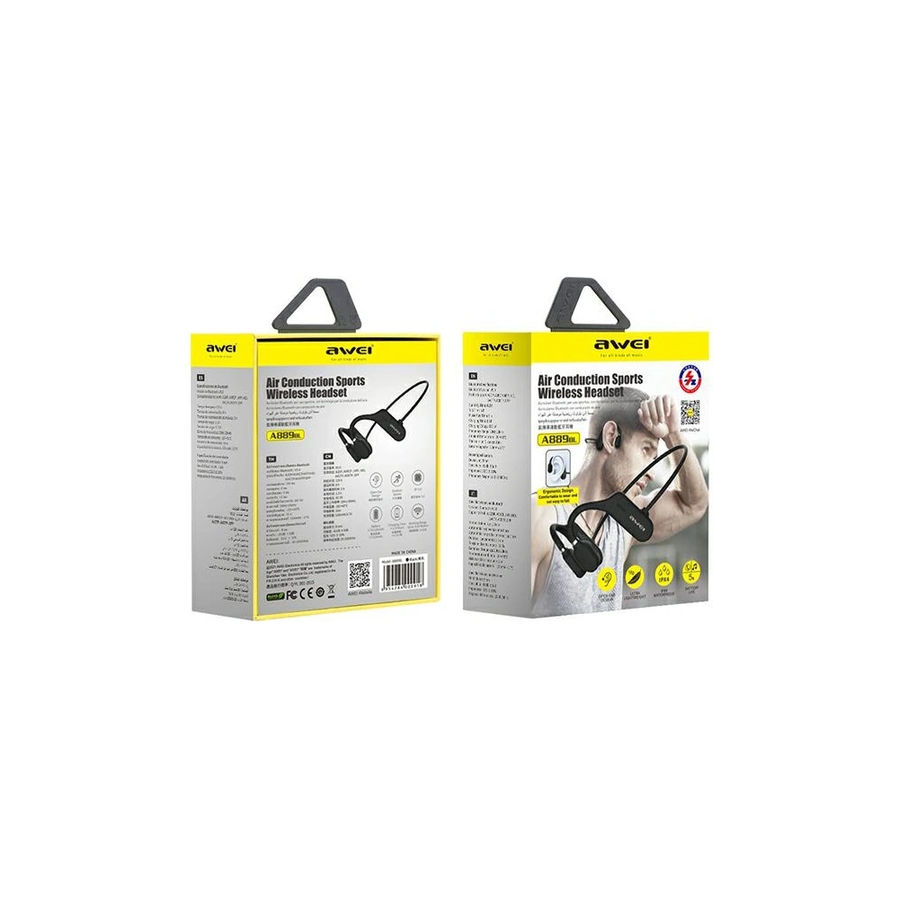 AWEI słuchawki sportowe Bluetooth A889BL czarny/black