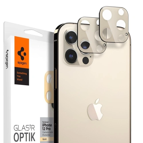 Kup Edzett üveg a Spigen Optik Kamera Lencsére Apple iPhone 12 Pro Gold - SPN1656GLD - {ean13} - Sklep Home Screen