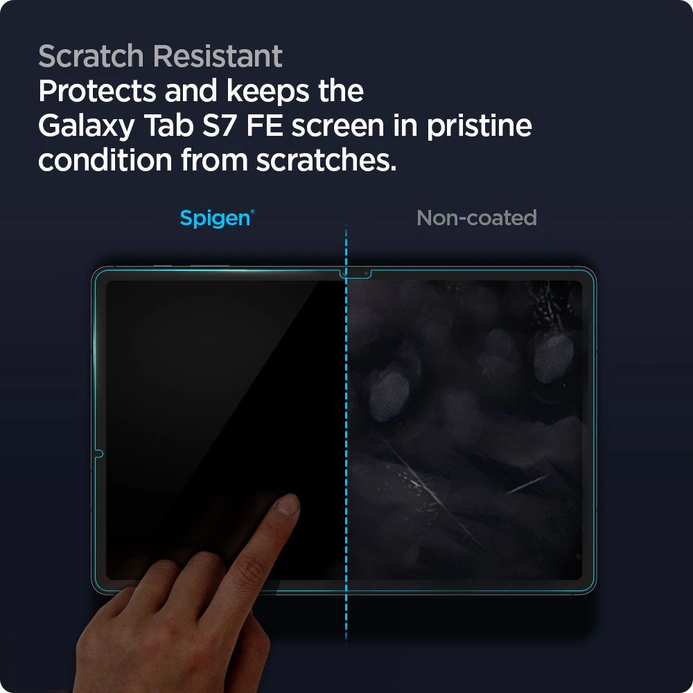 Szkło hartowane Spigen GLAS.tR ez Fit Samsung Galaxy Tab S7 FE 5G 12.4