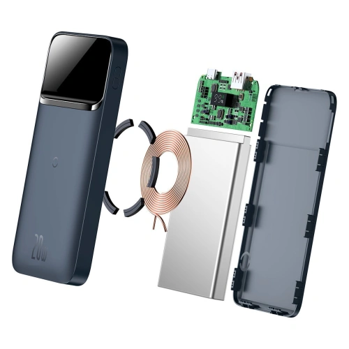 Kup Powerbank Baseus Magnetic induktív töltéssel, 10000mAh, 20W, USB + USB-C (kék) - BSU2780BLU - {ean13} - Sklep Home Screen