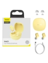 Buy Wireless headphones Baseus Encok WM01, Bluetooth 5.0 (yellow) - BSU2781YEL - {ean13} - Home Screen Store Europe