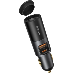 Kup Ładowarka samochodowa Baseus Share Together Fast z gniazdem zapalniczki, USB + USB-C, 120W (szara) - BSU2782GRY - {ean13} - Sklep Home Screen