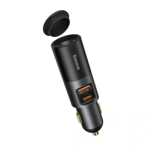 Kup Încărcător auto Baseus Share Together Fast cu priză pentru bricheta auto, USB + USB-C, 120W (gri) - BSU2782GRY - {ean13} - Sklep Home Screen