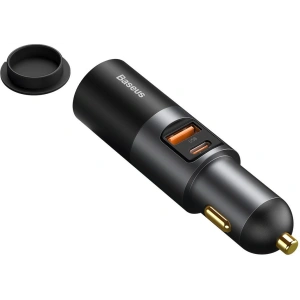 Buy Baseus Share Together Fast Charge Car Charger with Cigarette Lighter Expansion Port, USB + USB-C 120W Gray - BSU2782GRY - {ean13} - Home Screen Store Europe