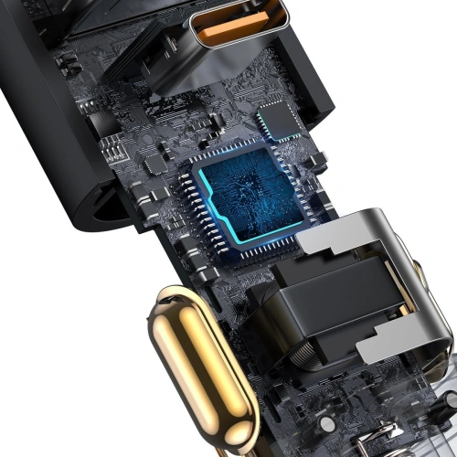 Kup Automobilová nabíječka Baseus Share Together Fast s konektorem do zapalovače, USB + USB-C, 120W (šedá) - BSU2782GRY - {ean13} - Sklep Home Screen