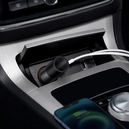 Kup Încărcător auto Baseus Share Together Fast cu priză pentru bricheta auto, USB + USB-C, 120W (gri) - BSU2782GRY - {ean13} - Sklep Home Screen