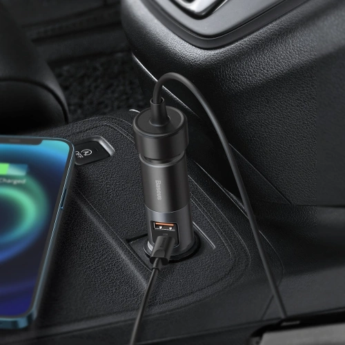 Kup Încărcător auto Baseus Share Together Fast cu priză pentru bricheta auto, USB + USB-C, 120W (gri) - BSU2782GRY - {ean13} - Sklep Home Screen