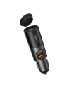 Încărcător auto Baseus Share Together Fast cu priză pentru brichetă, 2x USB, 120W (gri)