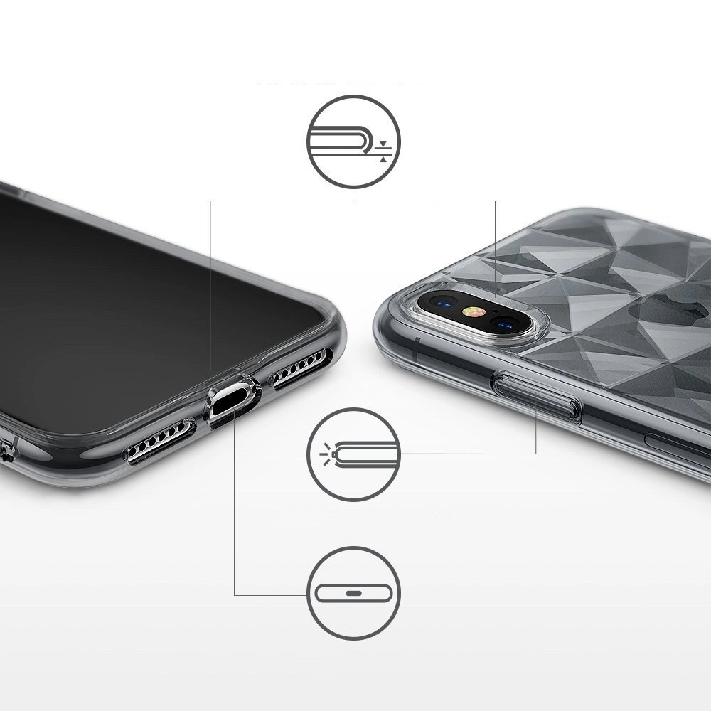 Etui Ringke Air Prism iPhone XS/X 5.8 Smoke Black