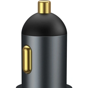 Buy Baseus Share Together Fast Charge Car Charger with Cigarette Lighter Expansion Port, 2x USB, 120W (Gray) - BSU2783GRY - {ean13} - Home Screen Store Europe