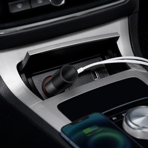 Kup Încărcător auto Baseus Share Together Fast cu priză pentru brichetă, 2x USB, 120W (gri) - BSU2783GRY - {ean13} - Sklep Home Screen