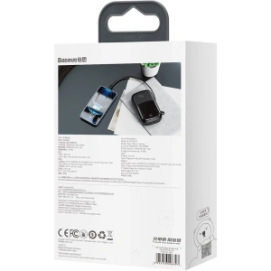 Powerbank Baseus Qpow 20000mAh, IP, USB, USB-C, 22W z kablem Lightning (czarny)