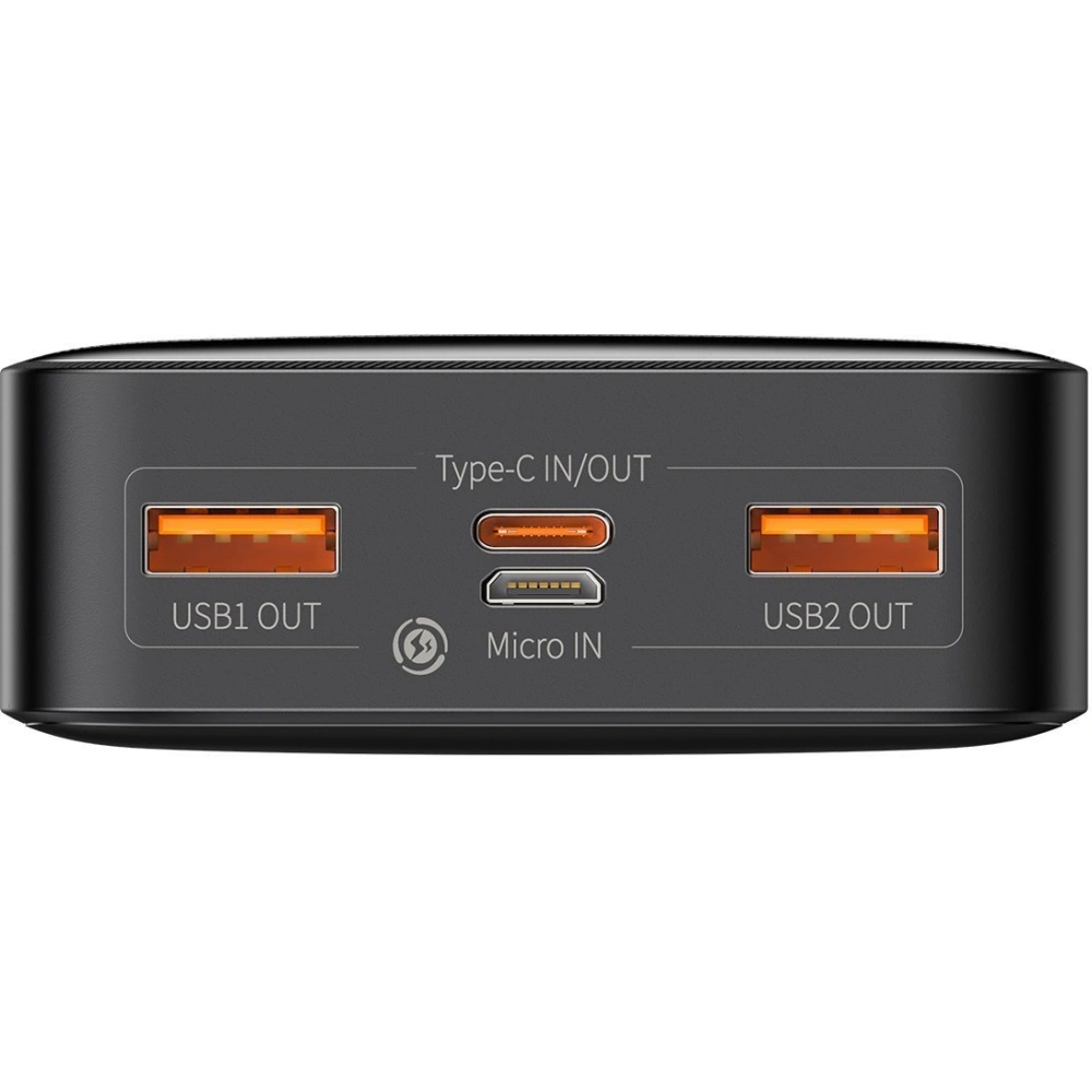 PowerBank Baseus Bipow 20000mAh, 2xUSB, USB-C, 20W (czarny)