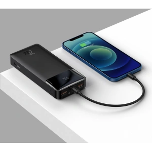 PowerBank Baseus Bipow 20000mAh, 2xUSB, USB-C, 20W (czarny)