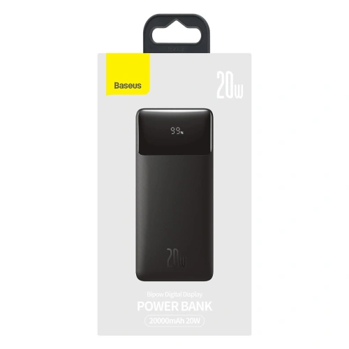 Kup PowerBank Baseus Bipow 20000mAh, 2xUSB, USB-C, 20W (černý) - BSU2786BLK - {ean13} - Sklep Home Screen