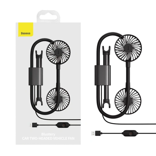 Kup Baseus Autolüfter / Ventilator Blustery für Kopfstütze, USB (schwarz) - BSU2787BLK - {ean13} - Sklep Home Screen