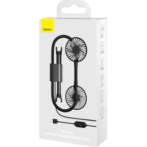 Kup Automobilový ventilátor / větrák Baseus Blustery na opěrku hlavy, USB (černý) - BSU2787BLK - {ean13} - Sklep Home Screen