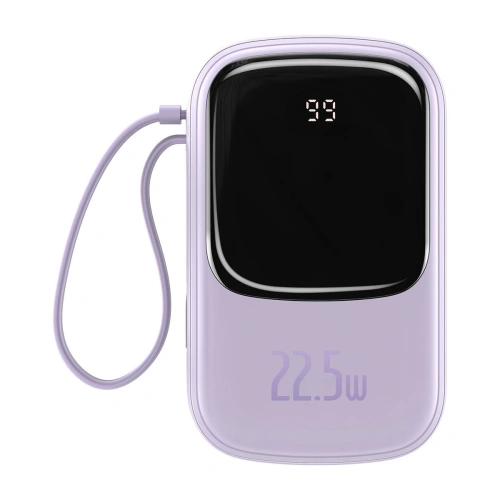 Kup Powerbank Baseus Qpow 20000mAh, IP, USB, USB-C, 22.5W USB-C kábellel (lila) - BSU2788PRP - {ean13} - Sklep Home Screen