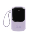 Powerbank Baseus Qpow 20000mAh, IP, USB, USB-C, 22.5W cu cablu USB-C (mov)