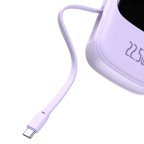 Kup Baseus Powerbank Qpow 20000mAh, IP, USB, USB-C, 22.5W mit USB-C Kabel (lila) - BSU2788PRP - {ean13} - Sklep Home Screen