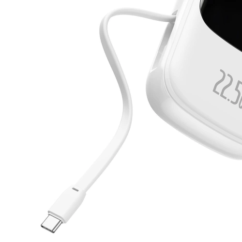Kup Powerbank Baseus Qpow 20000mAh, IP, USB, USB-C, 22.5W z kablem USB-C (biały) - BSU2789WHT - {ean13} - Sklep Home Screen