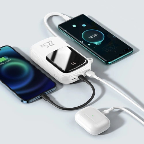 Kup Powerbank Baseus Qpow 20000mAh, IP, USB, USB-C, 22.5W z kablem USB-C (biały) - BSU2789WHT - {ean13} - Sklep Home Screen
