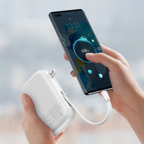 Kup Powerbank Baseus Qpow 20000mAh, IP, USB, USB-C, 22.5W z kablem USB-C (biały) - BSU2789WHT - {ean13} - Sklep Home Screen