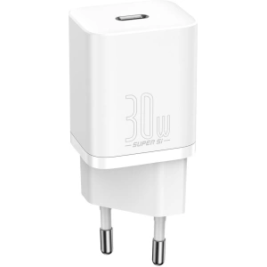 Buy Baseus Super Si Quick Charger 1C 30W (white) - BSU2793WHT - {ean13} - Home Screen Store Europe