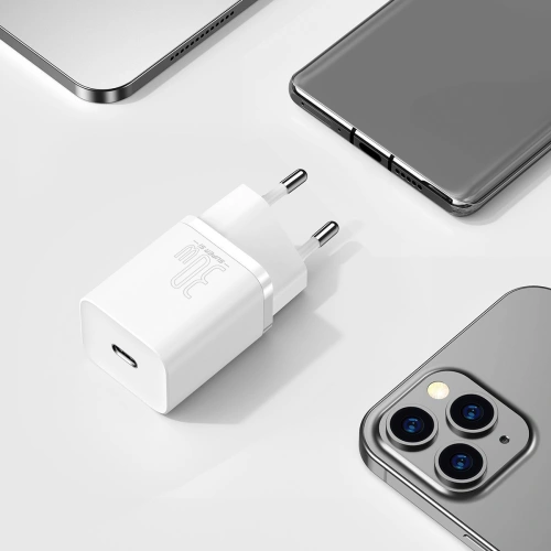Kup Síťová nabíječka Baseus Super Si Quick Charger 1C 30W (bílá) - BSU2793WHT - {ean13} - Sklep Home Screen
