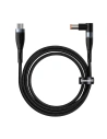 Cablul magnetic Baseus Zinc Magnetic, USB-C la mufa DC 7,9x5,5mm, 100W, PD, 2m, unghiular (negru)
