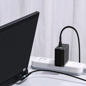 Kup Kabel magnetyczny Baseus Zinc Magnetic, USB-C do wtyk DC 7,9x5,5mm, 100W, PD, 2m, kątowy (czarny) - BSU2794BLK - {ean13} - Sklep Home Screen