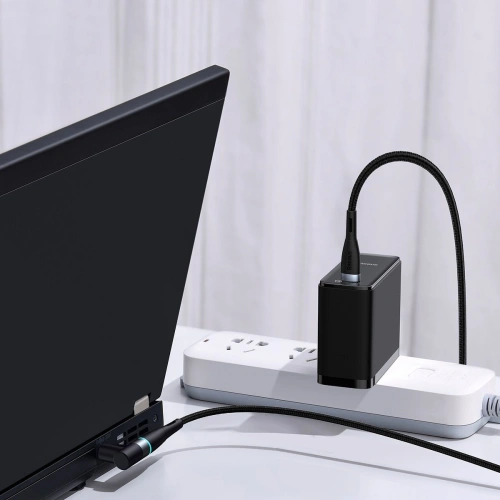 Kup Kabel magnetyczny Baseus Zinc Magnetic, USB-C do wtyk DC 7,9x5,5mm, 100W, PD, 2m, kątowy (czarny) - BSU2794BLK - {ean13} - Sklep Home Screen