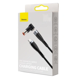 Kup Kabel magnetyczny Baseus Zinc Magnetic, USB-C do wtyk DC 7,9x5,5mm, 100W, PD, 2m, kątowy (czarny) - BSU2794BLK - {ean13} - Sklep Home Screen