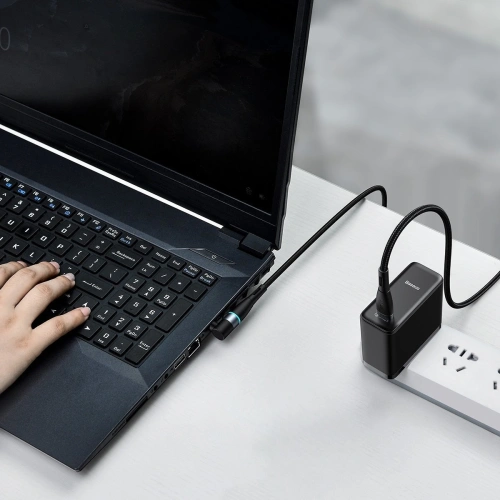 Kup Magnetikus kábel Baseus Zinc Magnetic, USB-C to DC 5,5x2,5mm csatlakozó, 100W, PD, 2m, szögletes (fekete) - BSU2795BLK - {ean13} - Sklep Home Screen