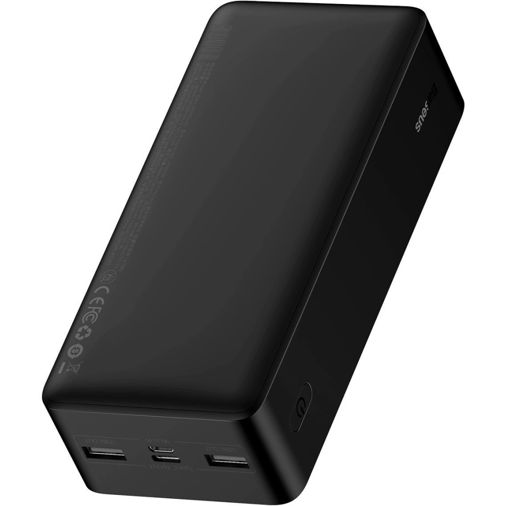 PowerBank Baseus Bipow 30000mAh, 2xUSB, USB-C, 15W (czarny)