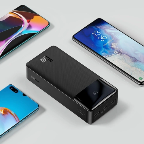 Kup PowerBank Baseus Bipow 30000mAh, 2xUSB, USB-C, 15W (fekete) - BSU2796BLK - {ean13} - Sklep Home Screen