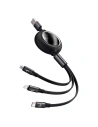 Kup Kabel USB 3w1 Baseus Bright Mirror, USB do micro USB / USB-C / Lightning, 66W, 1.2m (czarny) - BSU2797BLK - {ean13} - Sklep Home Screen