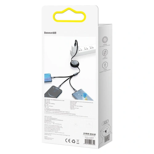 Kup Baseus 1.2m USB 3-in-1-Kabel Bright Mirror, USB zu micro USB / USB-C / Lightning, 66W, (schwarz) - BSU2797BLK - {ean13} - Sklep Home Screen