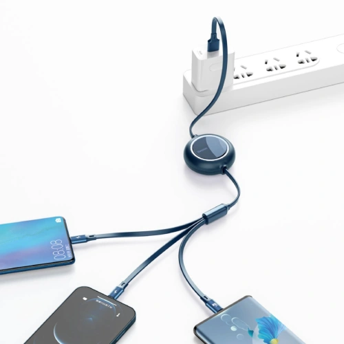 Kup Baseus 1.2m USB 3-in-1-Kabel Bright Mirror, USB zu micro USB / USB-C / Lightning, 66W, (blau) - BSU2798BLU - {ean13} - Sklep Home Screen