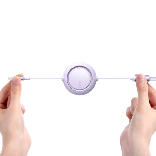 Kup Baseus 1.2m USB 3-in-1-Kabel Bright Mirror, USB zu micro USB / USB-C / Lightning, 66W, (lila) - BSU2799PRP - {ean13} - Sklep Home Screen