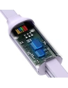 Kup Kabel USB 3w1 Baseus Bright Mirror, USB la micro USB / USB-C / Lightning, 66W, 1.2m (violet) - BSU2799PRP - {ean13} - Sklep Home Screen