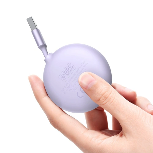 Kup Kabel USB 3w1 Baseus Bright Mirror, USB do micro USB / USB-C / Lightning, 66W, 1.2m (fialový) - BSU2799PRP - {ean13} - Sklep Home Screen