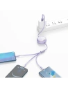 Kup Kabel USB 3w1 Baseus Bright Mirror, USB do micro USB / USB-C / Lightning, 66W, 1.2m (fialový) - BSU2799PRP - {ean13} - Sklep Home Screen