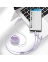 Kup Kabel USB 3w1 Baseus Bright Mirror, USB do micro USB / USB-C / Lightning, 66W, 1.2m (fialový) - BSU2799PRP - {ean13} - Sklep Home Screen