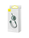 Buy USB cable 3in1 Baseus Bright Mirror, USB to micro USB / USB-C / Lightning, 66W, 1.2m (green) - BSU2800GRN - {ean13} - Home Screen Store Europe