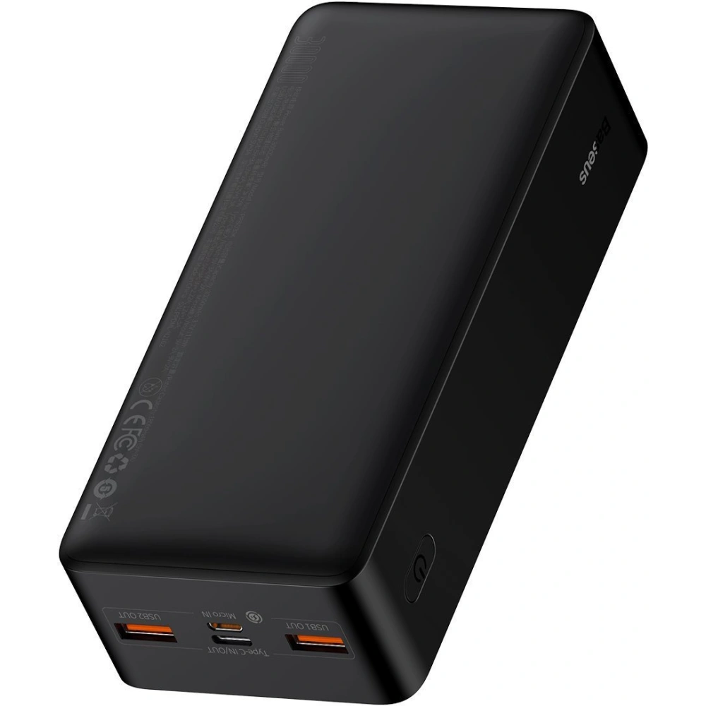 PowerBank Baseus Bipow 30000mAh, 2xUSB, USB-C, 20W (czarny)