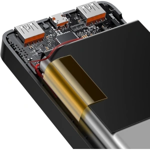 PowerBank Baseus Bipow 30000mAh, 2xUSB, USB-C, 20W (czarny)