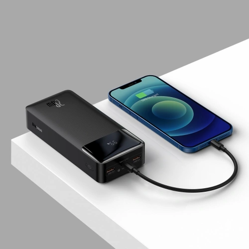 Kup Baseus PowerBank Bipow 30000mAh, 2xUSB, USB-C, 20W (schwarz) - BSU2801BLK - {ean13} - Sklep Home Screen