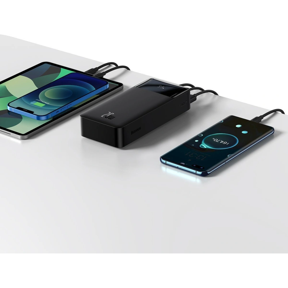PowerBank Baseus Bipow 30000mAh, 2xUSB, USB-C, 20W (czarny)