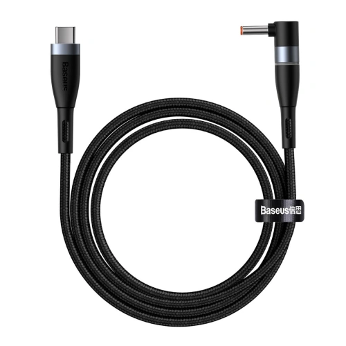 Kup Cablul magnetic Baseus Zinc Magnetic, USB-C la mufa DC 4x1,7mm, 100W, PD, 2m, unghiular (negru) - BSU2802BLK - {ean13} - Sklep Home Screen